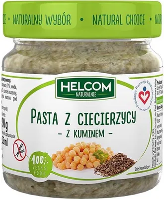 Zdjęcie produktu dla Pasta z ciecierzycy z kuminem 225 ml Helcom