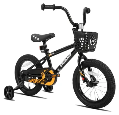 Productafbeelding van Kinderfiets 14/16 inch - Met steunwielen en mand