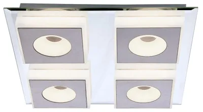 Produktbild von LED Deckenleuchte, Spiegel, nickel matt L 33 cm