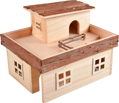 Obrázek produktu pro DUVO+ Domeček dřevěný pro drobné hlodavce 31x25x24cm, 65365004