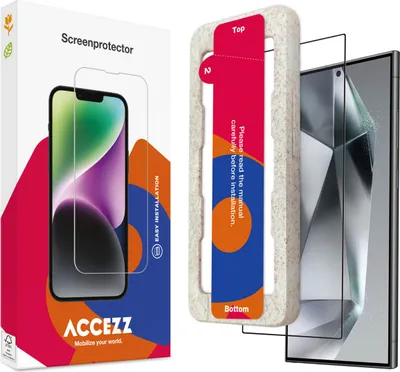 Produktbild von Accezz Vollflächige Schutzfolie aus gehärtetem Glas mit Applikator Samsung Galaxy S24 Ultra