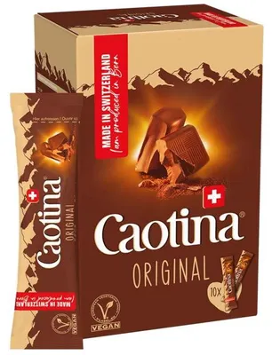 Produktbild von Caotina Original Trinkschokolade Sticks mit Schweizer Schokolade 10x15g - 8er