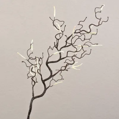 Produktbild von artplants.de Künstlicher Haselnusszweig Bolton mit Kätzchen, braun, 65 cm - Kunstzweig Haselnuss