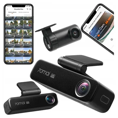 Zdjęcie produktu dla 70mai SET M800 Kamera samochodowa 4K z pamięcią 128GB + tylna RC14
