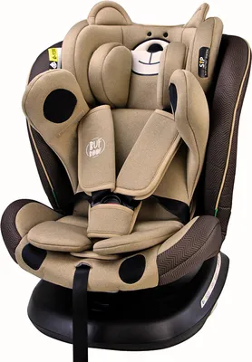 Produktbild von TWT I-SIZE Plus DELUXE CoffeeBear Kindersitz mit 360 Grad drehbarem Isofix-System-BUF BOOF 0, 36 kg