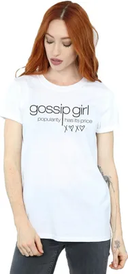 Produktbild von Gossip Girl - "Popularity Has It's Price" T-Shirt für Damen BI25949 (S) (Weiß)