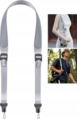 Zdjęcie produktu dla Pasek Na Szyję Ramię Anti-Tangle U-Snap do 60kg na Aparat DSLR Ulanzi CSS1 / SKU: B195 / Srebrny