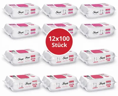 Produktbild von Sleepy Easy Clean Oberflächenreinigungstücher – 6x100 Kirsche + 6x100 Lilium | Staubmagnet