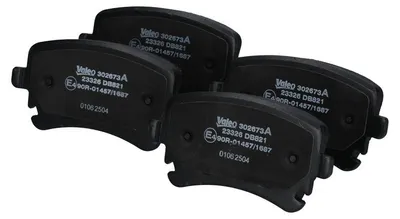 Image de Jeu de plaquettes de frein pour disques arrière 17,4 mm VALEO, notamment pour VW TRANSPORTER