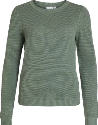 Image de VILA pull en tricot avec col rond Sweater douillet structure design Taille : XL