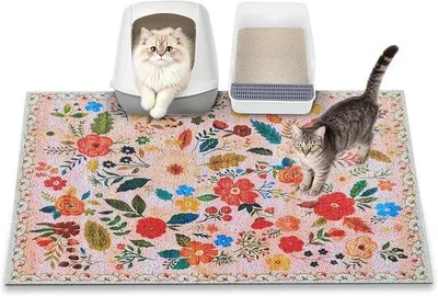 Produktbild von Famanu Katzenmatte 89x58 cm - Wasserfest, rutschfest, leicht zu reinigen