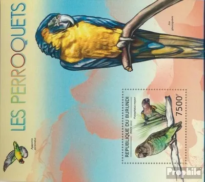 Produktbild von Briefmarken Burundi 2012 Mi Block 287 (kompl. Ausgabe) postfrisch Papageien (Poicephalus meyeri)