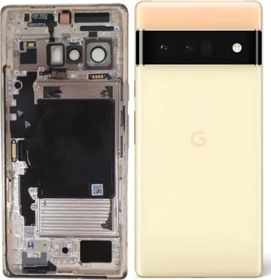 Produktbild von Original Google Pixel 6 Pro Gehäuse Akkudeckel Backcover Sorta Sunny Akzeptabel