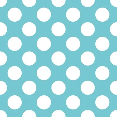 Papierservietten 33x33cm, 20 Stück, 3-lagig, Blau mit Punkten
