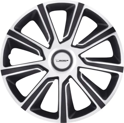 Produktbild von Michelin Radzierblenden Louise 38 cm (15 Zoll) silber schwarz 4 Stück