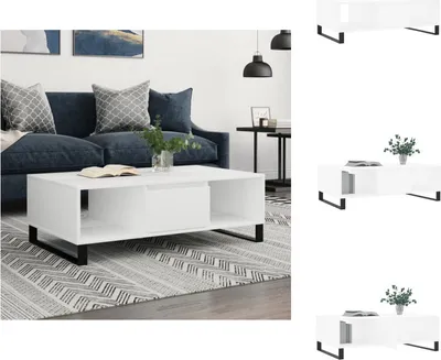 Produktbild von vidaXL Couchtisch Weiß 104x60x35 cm Holzwerkstoff -  Couchtische