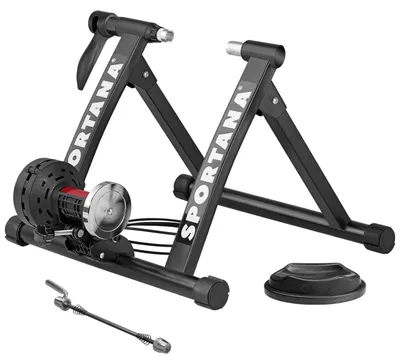 Immagine prodotto di Cyclette da allenamento magnetica - 6 velocità - Ruota da 26-28 pollici - Acciaio legato - Colore nero - Attrezzo per l'allenamento indoor