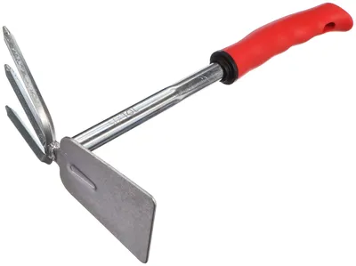 Imagen del producto de Azada de jardín con cultivador, longitud 290 mm, mango ergonómico