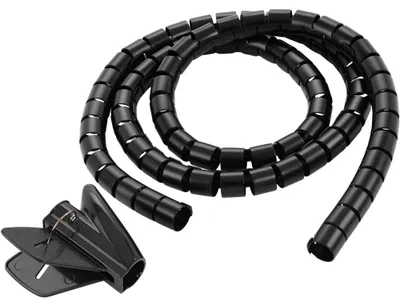 Productafbeelding van Techly kabelmanagement, 2,5 meter, zwart