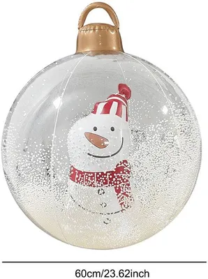 Produktbild von Weihnachtskugel aufblasbar transparent verlicht PVC