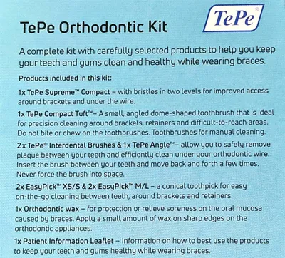 Image de TePe Orthodontic Kit - Kit d'appareils dentaires