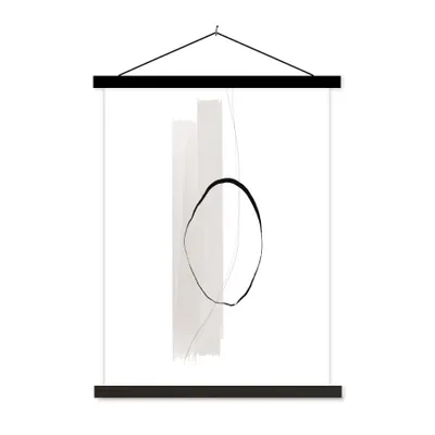 Produktbild von MuchoWow® Textilposter Abstrakt - Pastell - Design 60x80 cm mit schwarzem Rahmen - Plakathalter