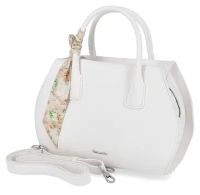 Image de Sac à main Tamaris pour femmes, modèle KAROLIN, couleur blanche, en similicuir. Taille : unique