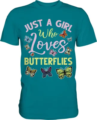 Produktbild von Mädchen Schmetterling T-Shirt – Diva Blue / M