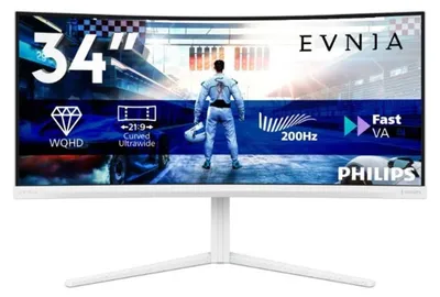 Imagen del producto de Philips 34M2C5601QA/00, 86,4 cm (34 pulgadas), 3440 x 1440 píxeles, color blanco