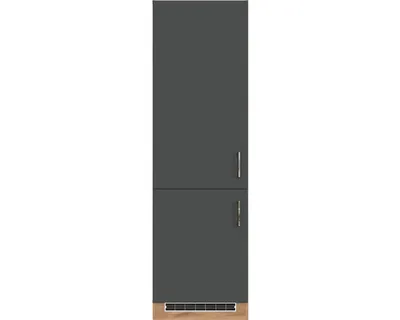 Produktbild von Held Möbel Kühlumbauschrank für 178er Einbaukühlschrank Sorrento BxTxH 60 x 60 x 200 cm anthrazit matt zerlegt Anschlag