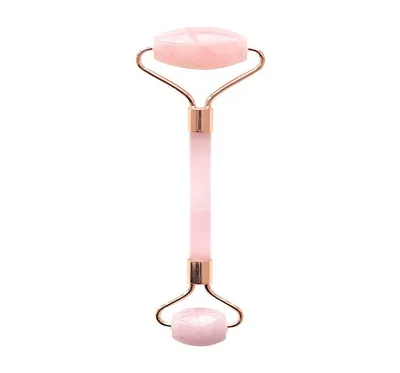Image de Rouleau de massage facial, quartz rose, 1 pièce