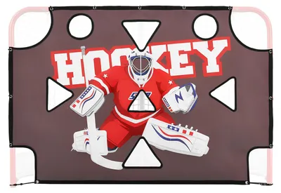 Obrázek produktu pro Cílová deska VEVOR pro hokejové brankáře, určená pro hokejové branky, s 11 otvory, odolná síť pro trénink střelby, tréninkové zařízení pro zlepšení přesnosti střelby, cílová deska pro hokejové branky, vhodná pro street hockey i lední hokej