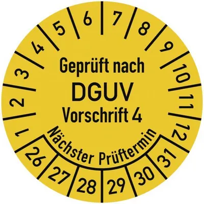 Produktbild von Dreifke® Prüfplakette  nach DGUV Vorschrift 4, Nächster Prüftermin, 20...