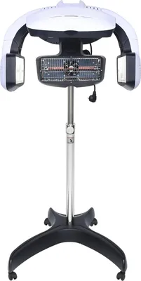 Obrázek produktu pro Profesionální kadeřnický fén – přístroj na trvalou ondulaci – křemíková trubice – 1250 W – 220 V – zástrčka EU – nerezová ocel – bílá