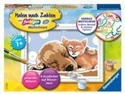 Produktbild von Ravensburger Malen nach Zahlen 20055 - Tierliebe - Kinder ab 9 Jahren