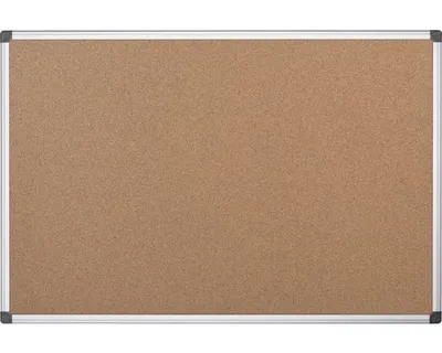 Produktbild von Korktafel mit Alurahmen Pinnwand beidseitig Kork 120x90 cm