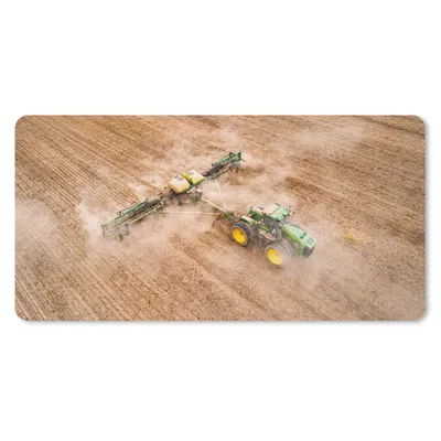 Produktbild von MuchoWow® Schreibtischunterlage Traktor - Feld - Bauernhof - Landwirt - Grün 80x40 cm - XXL Mauspad - Gaming Mauspad