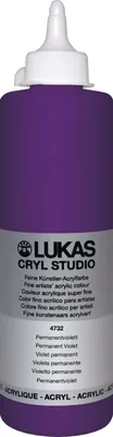 Obrázok produktu pre Lukas Cryl Studio Plastic Bottle Akrylová farba Permanent Violet 500 ml 1 ks