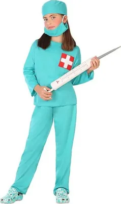 Immagine prodotto di Atosa Costume da Pediatra Blu 7-9 Anni Blu 7-9 Anni