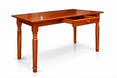 Produktbild von Esstisch mit Schublade Küchentisch Tisch Kiefer massiv Restaurant (70x80, Calvados)