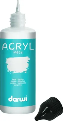 Obrázek produktu pro Darwi Metallic Akrylová barva Silver 80 ml 1 ks