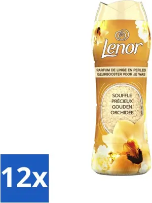 Image de Lenor - Renforceur de parfum - Orchidée d'or - 22 lavages - Pack avantage - 12 pièces