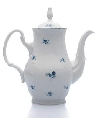 Produktbild von Thun 1794 Kaffeekanne, 1,2 l, tschechisches Porzellan, Bernadotte, blaue Rosen, Thun