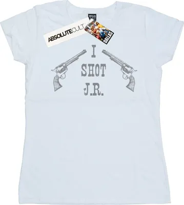 Produktbild von Dallas - "I Shot J.R." T-Shirt für Damen BI48555 (S) (Weiß)
