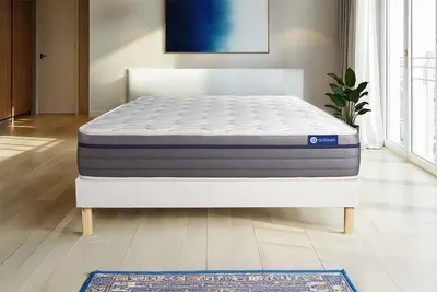 Produktbild von Actilatex zen matratze 160x220cm + Bettgestell mit lattenrost , Härtegrad 2 , Latex und Memory-Schaum , Höhe : 26 cm