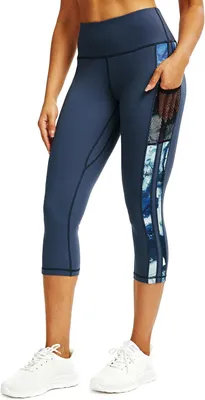 Produktbild von Leggings Damen-Leggings, 3/4-Jogginghose mit Taschen, Damen-Sporthose, 3/4-blickdichte Fitnesshose, Leggings für Damen