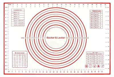 Productafbeelding van Siliconen bakmat - Antiaanbaklaag voor deeg - Bakplaat - 62x42 cm