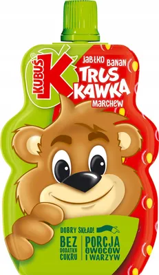 Obrázok produktu pre Kubuś Mus truskawkowy dla dzieci 100 g