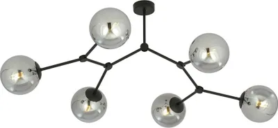 Obrázek produktu pro Lustr Emibig 6xE14 40W SPACE 6 BLACK/GRAPHITE 1134/6