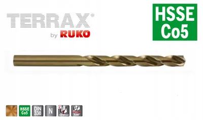 Image de RUKO TERRAX, foret cobalté HSSE-Co5, 12,5 mm, référence 215125TX